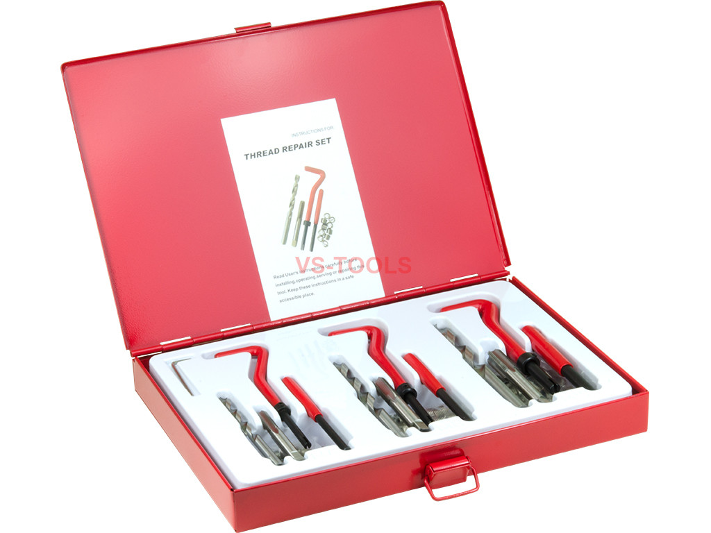 88Pcs Engine Block Damaged Thread Repair Tool Kit M6 M8 M10